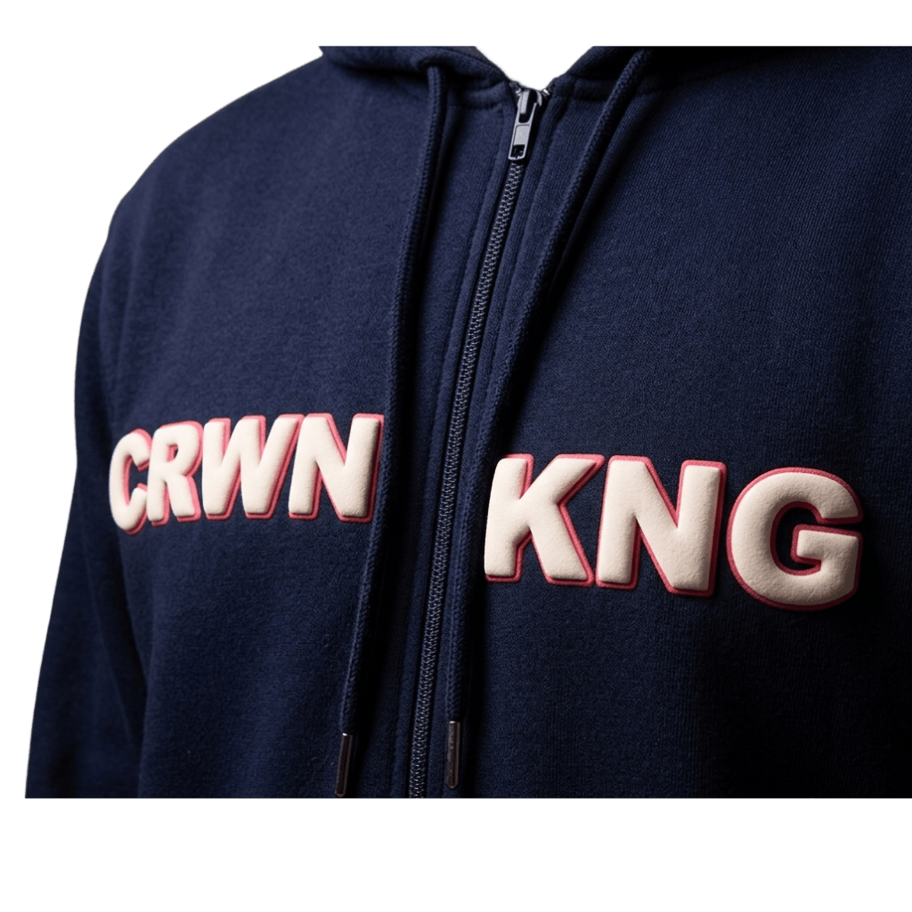 CRWNKNG zip fleece hoodie by CRWN KNG Hoodies