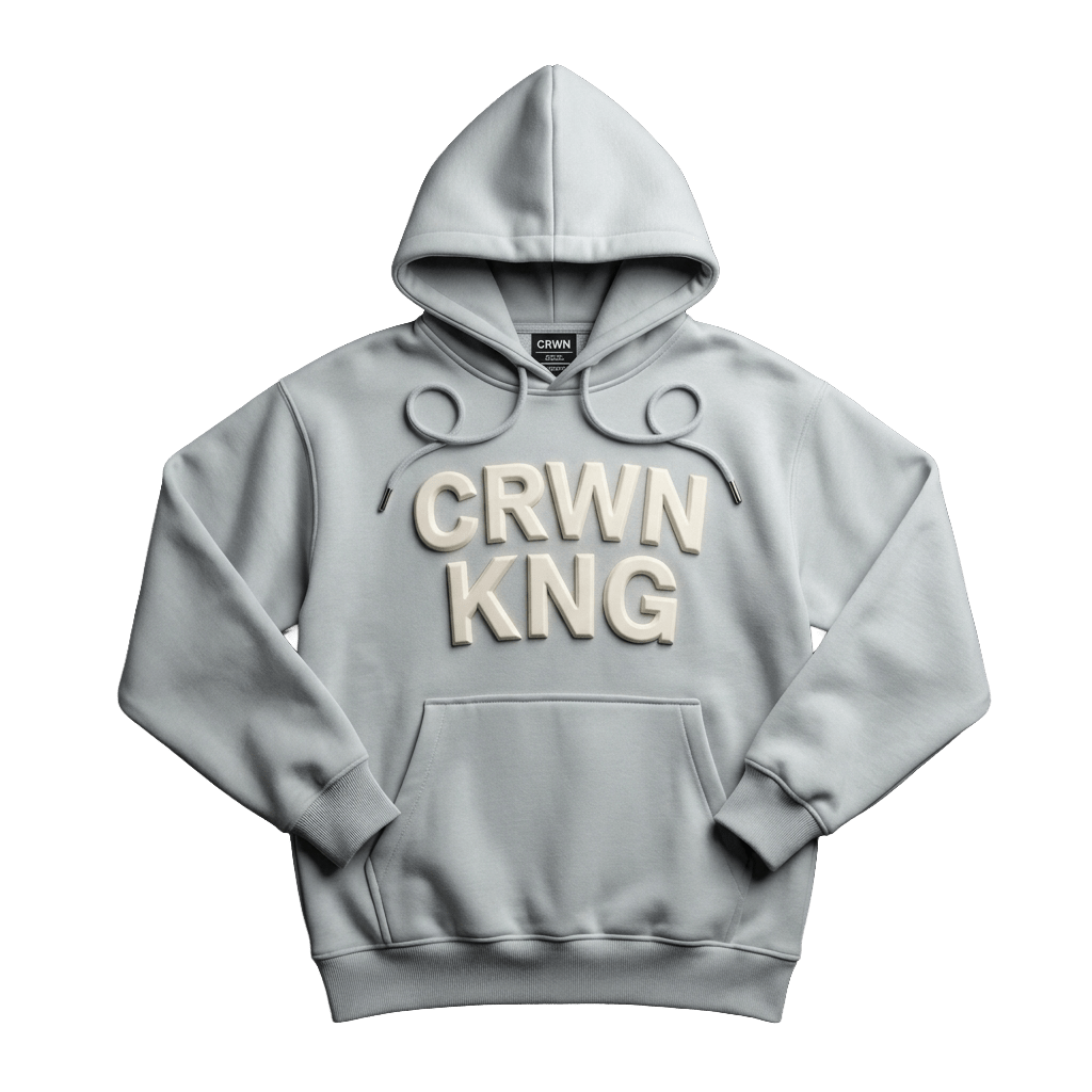 CRWN KNG Embossed Hoodie by Crwnkng Hoodies