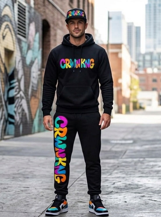 CrwnKng Graffiti Bubble Logo Combo by CRWN KNG Outfit Sets