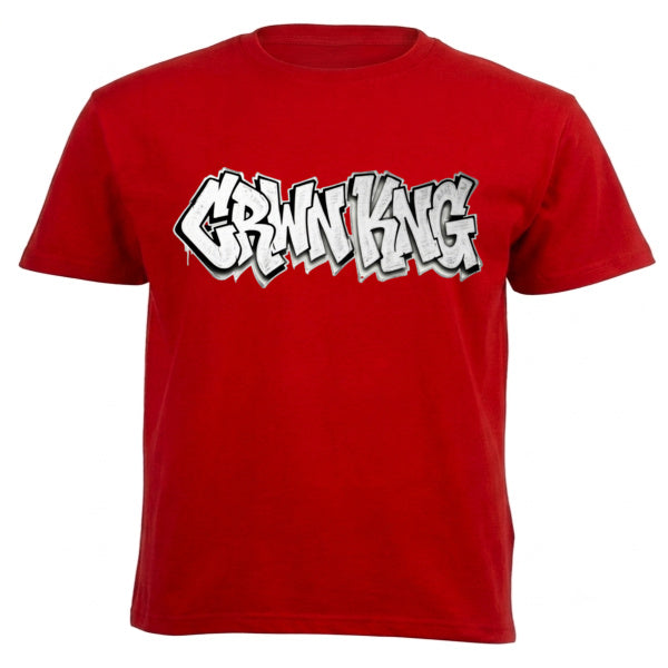 CRWNKNG Graffiti Heavyweight Tee (220g) by CRWN KNG T-Shirts