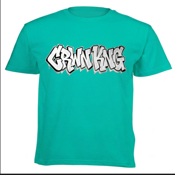 CRWNKNG Graffiti Heavyweight Tee (220g) by CRWN KNG T-Shirts
